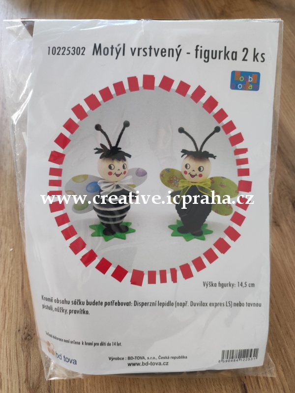 skládačka Motýl vrstvený 2ks 10225302